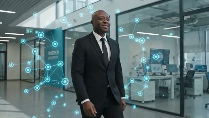 Robert Njiege Njume, Head of IT in Cameroon, speaking on video about the Trustech AI training